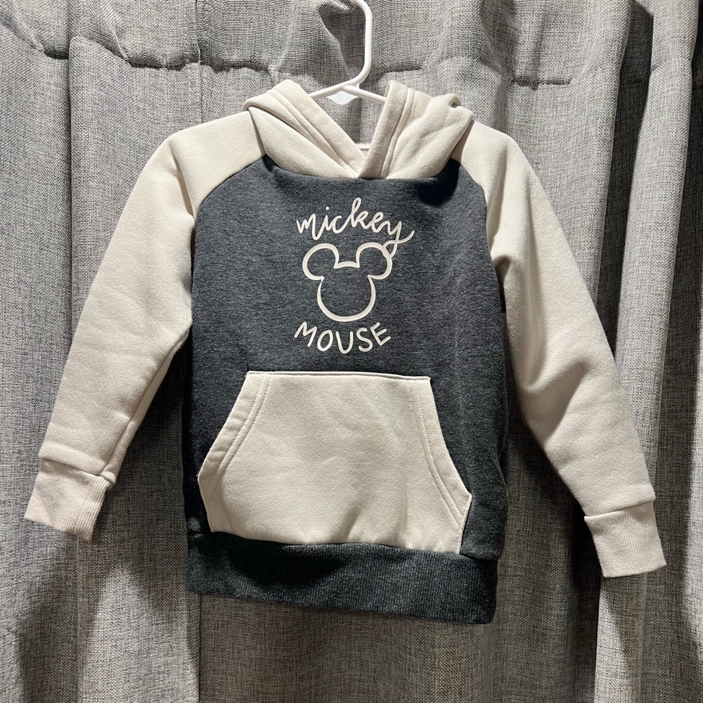 Disney Mickey Mouse Kids Hoodie - Black and Cream